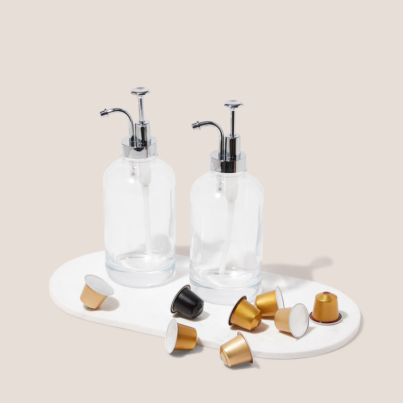 Silver Syrup Dispenser