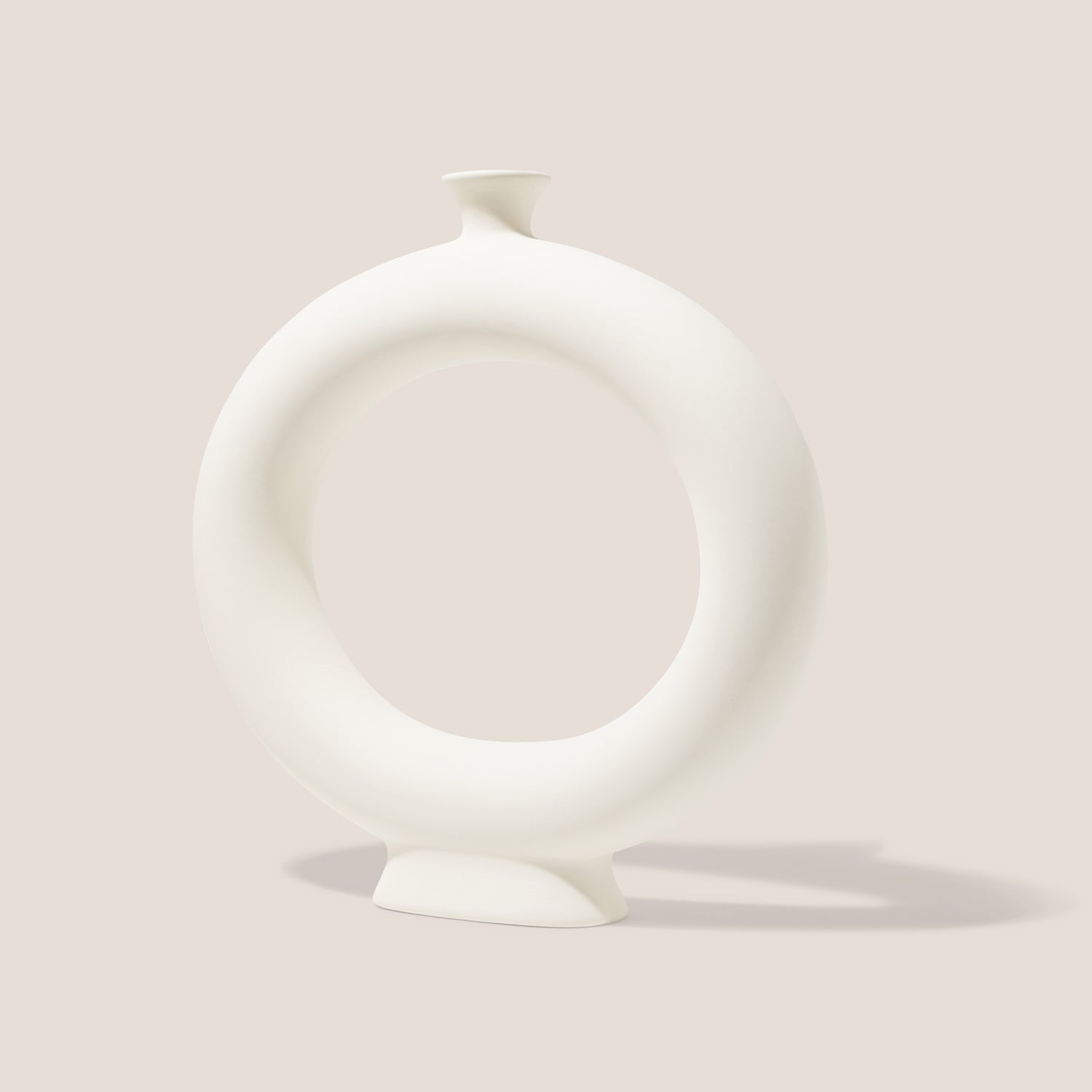 Circular Loop Ceramic Vase