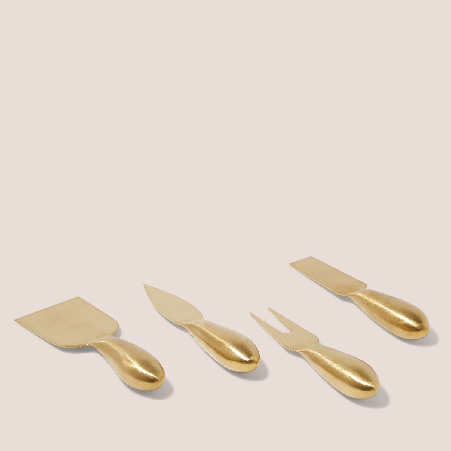 Gold Cheese Knives - Set of 4