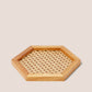 Hexagon Rattan Tray