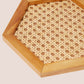 Hexagon Rattan Tray