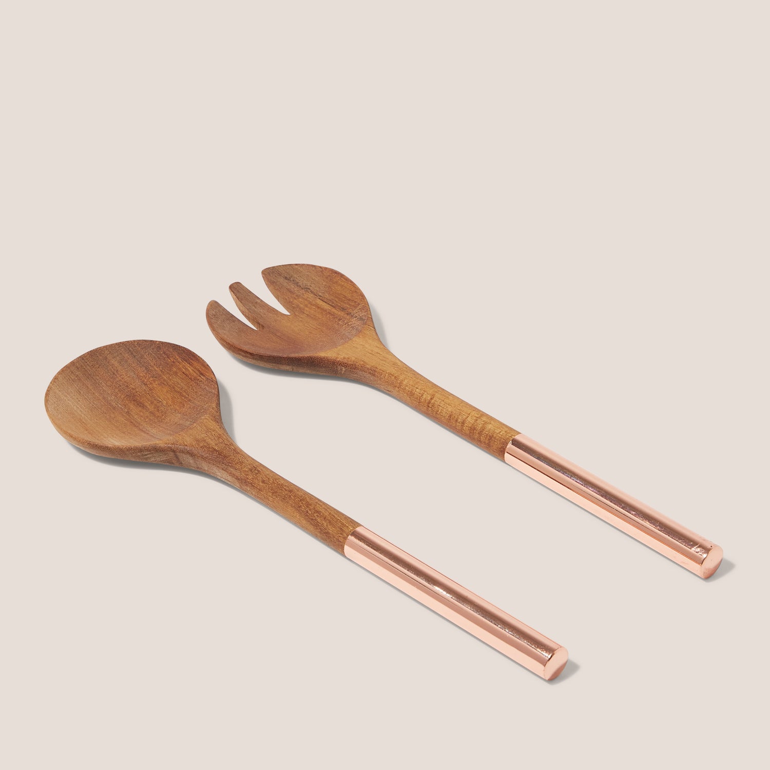 Set of 2 Pieces Wooden Salad Server