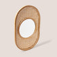 Rattan Sunburst Wall Mirror