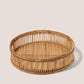 Round Rattan Tray