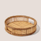 Round Rattan Tray