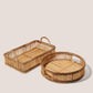 Round Rattan Tray