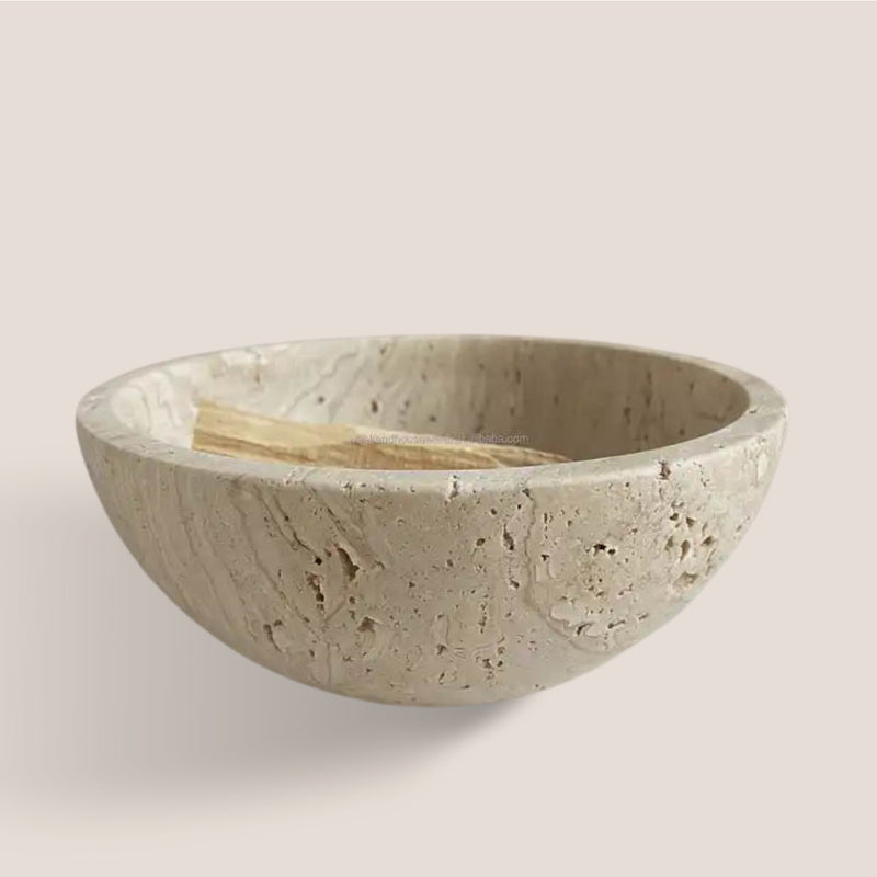 Travertine Stone Bowl